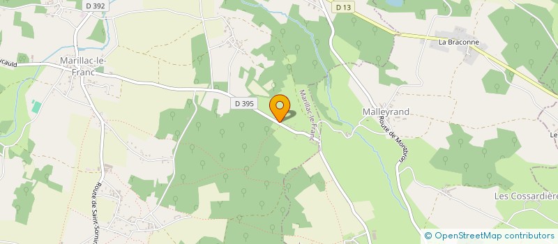 localisation de l'entreprise SED 122  MARILLAC-LE-FRANC