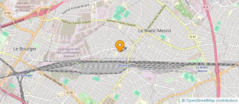 localisation de l'entreprise SED à DRANCY