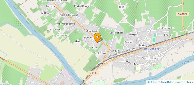 localisation de l'entreprise SED BORTOT SARL à SAINT-MAIXANT