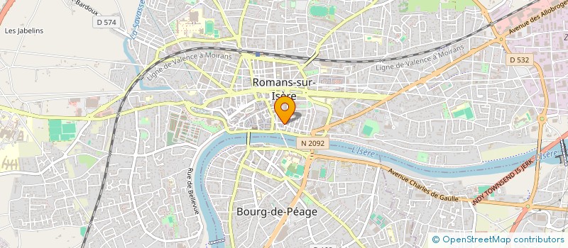 localisation de l'entreprise SED COIFF  ROMANS-SUR-ISERE