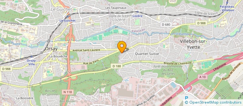 localisation de l'entreprise SED HOME AUTOMATION à VILLEBON-SUR-YVETTE