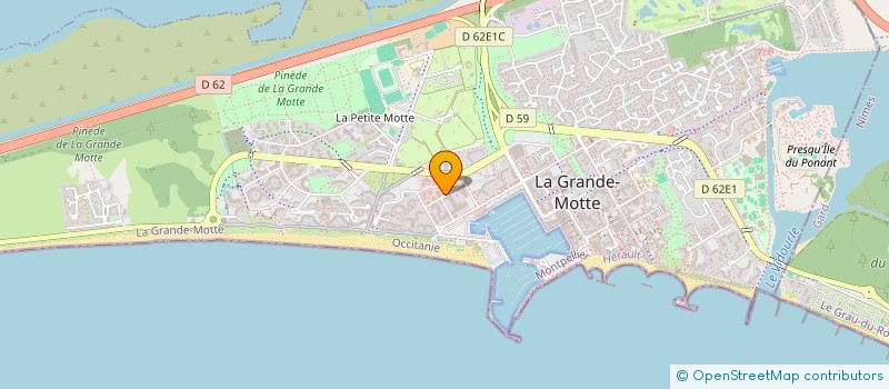 localisation de l'entreprise SED IMPRESSION  LA GRANDE-MOTTE