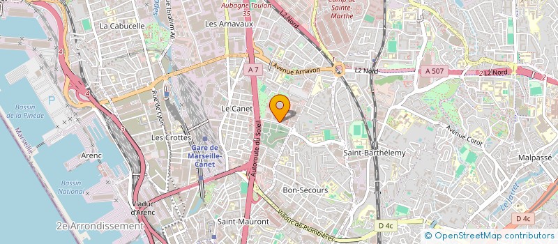 localisation de l'entreprise SED SUD EST DESENFUMAGE  MARSEILLE