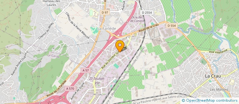 localisation de l'entreprise SED SUD EST DIFFUSION à LA FARLEDE