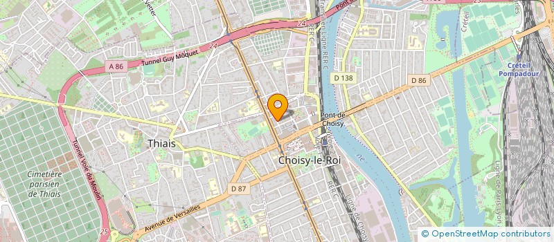 localisation de l'entreprise SEDA à CHOISY-LE-ROI