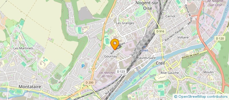 localisation de l'entreprise SEDA  CREIL