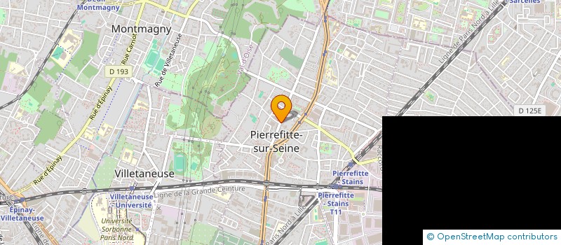 localisation de l'entreprise SEDA à PIERREFITTE-SUR-SEINE