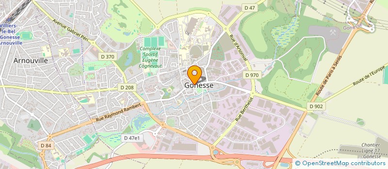 localisation de l'entreprise SEDACOP  LE THILLAY