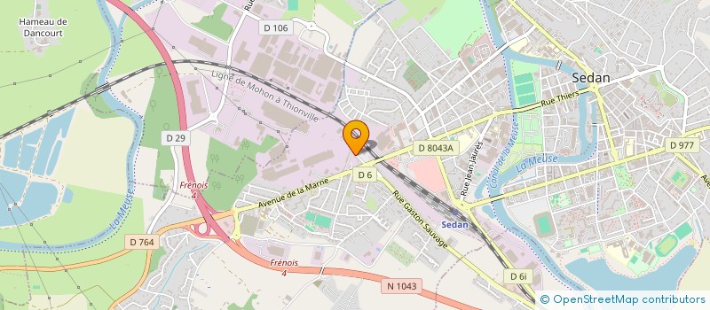 localisation de l'entreprise SEDAN à SEDAN