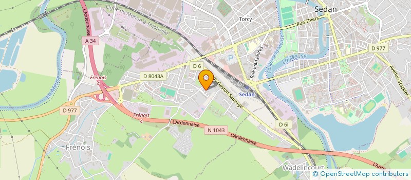 localisation de l'entreprise SEDAN ELEC  SEDAN