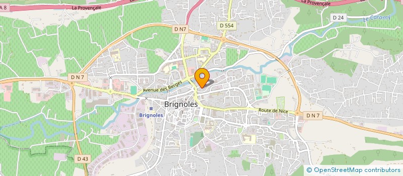 localisation de l'entreprise SEDAS à BRIGNOLES