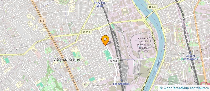 localisation de l'entreprise SEDAS - SOCIETE D'EXPANSION ET DE DIFFUSION D'APPAREILS SANITAIRES à VITRY-SUR-SEINE