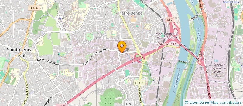 localisation de l'entreprise SEDATELEC  IRIGNY