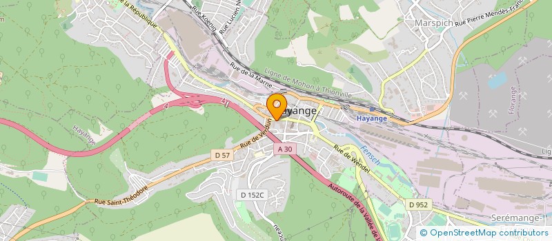 localisation de l'entreprise SEDE  HAYANGE