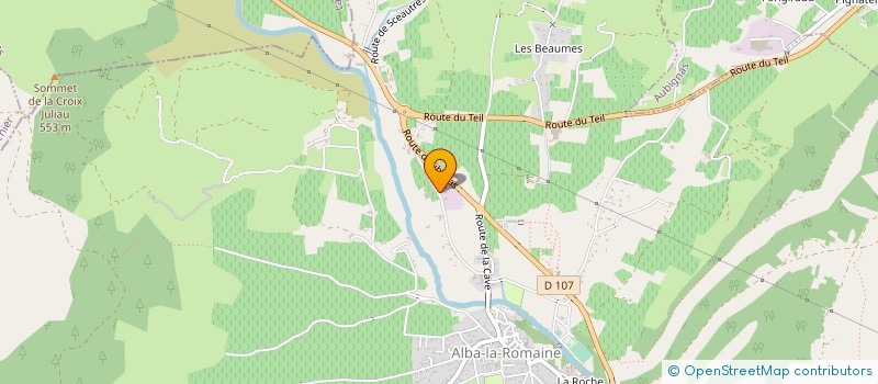 localisation de l'entreprise SEDEC ETABLISSEMENTS COMTE à ALBA-LA-ROMAINE