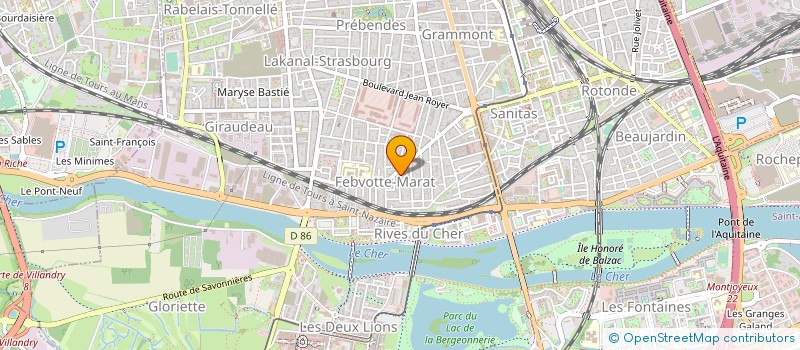 localisation de l'entreprise SEDECS à TOURS