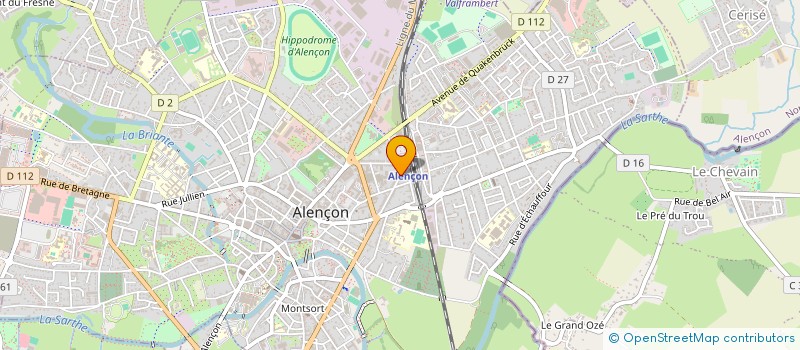 localisation de l'entreprise SEDELIA à ALENCON