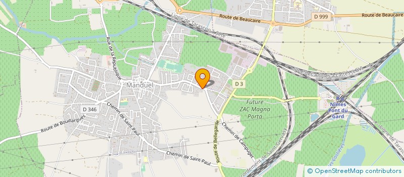 localisation de l'entreprise SEDEM 30  MANDUEL