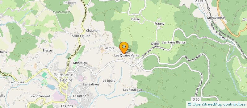 localisation de l'entreprise SEDEMA à BELMONT-DE-LA-LOIRE