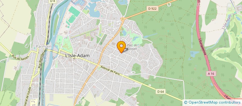 localisation de l'entreprise SEDEPAC INVEST  L'ISLE-ADAM