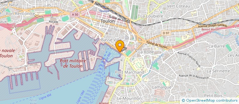 localisation de l'entreprise SEDESIS  TOULON