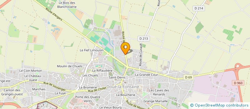 localisation de l'entreprise SEDETEX à DOUE-EN-ANJOU