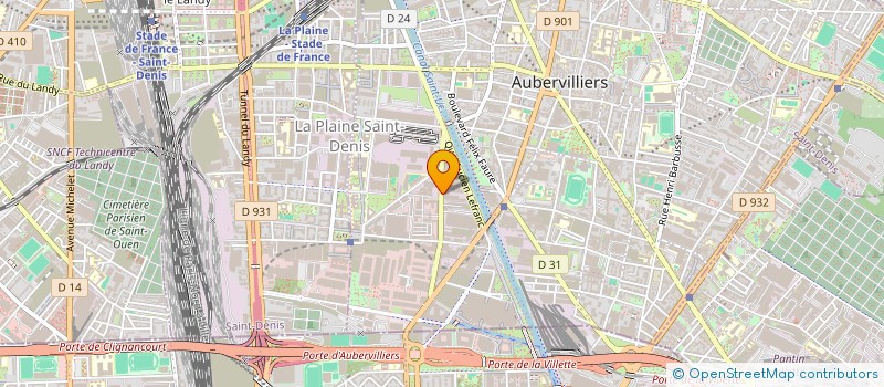 localisation de l'entreprise SEDFIELD  COURBEVOIE