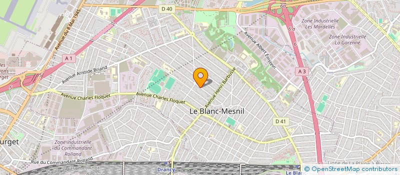 localisation de l'entreprise SEDIA TRANSPORTS à LE BLANC-MESNIL