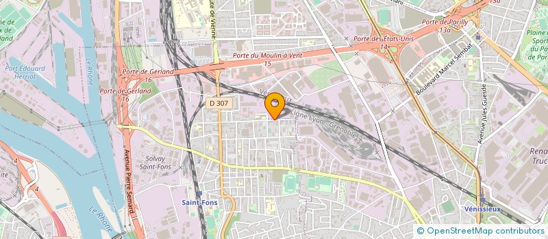 localisation de l'entreprise SEDICAM à SAINT-FONS
