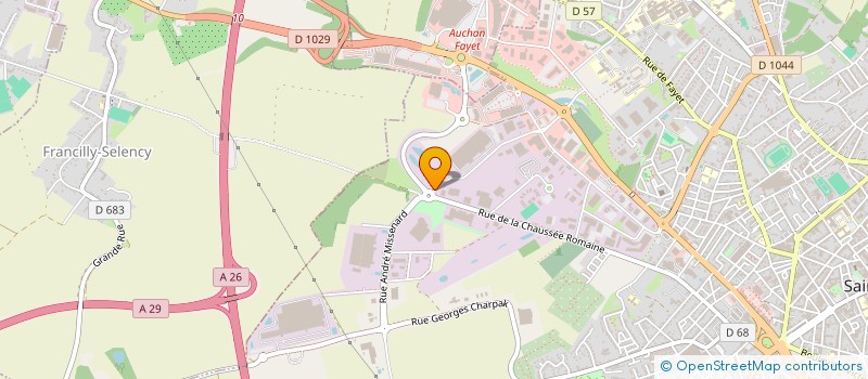 localisation de l'entreprise SEDIMAT à SAINT-QUENTIN
