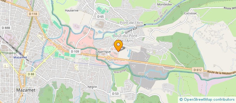localisation de l'entreprise SEDINET à BOUT-DU-PONT-DE-LARN