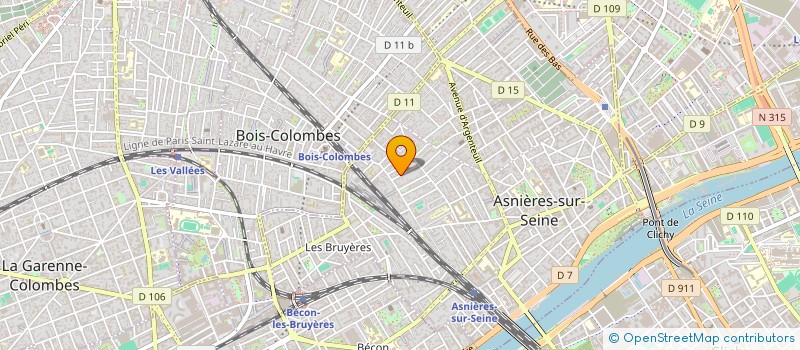 localisation de l'entreprise SEDINOV à ASNIERES-SUR-SEINE