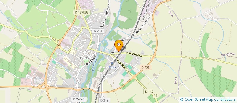 localisation de l'entreprise SEDIS-SERVICE ET DISTRIBUTION à PONS