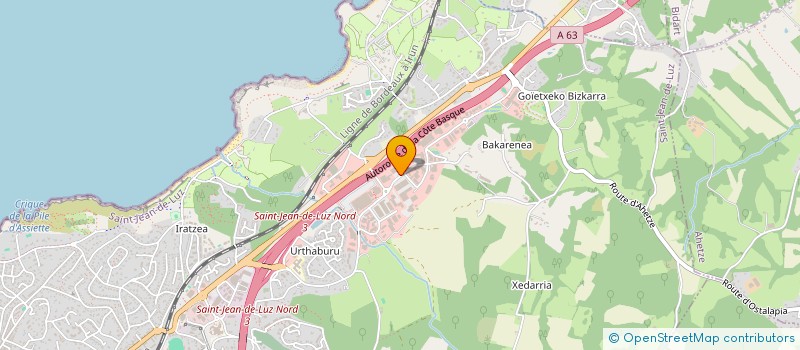 localisation de l'entreprise SEDISAL à SAINT-JEAN-DE-LUZ