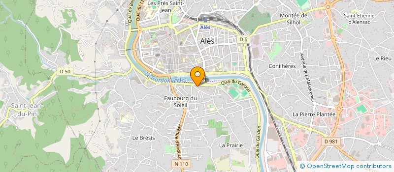 localisation de l'entreprise SEDISUD FOOTBALL CLUB  ALES