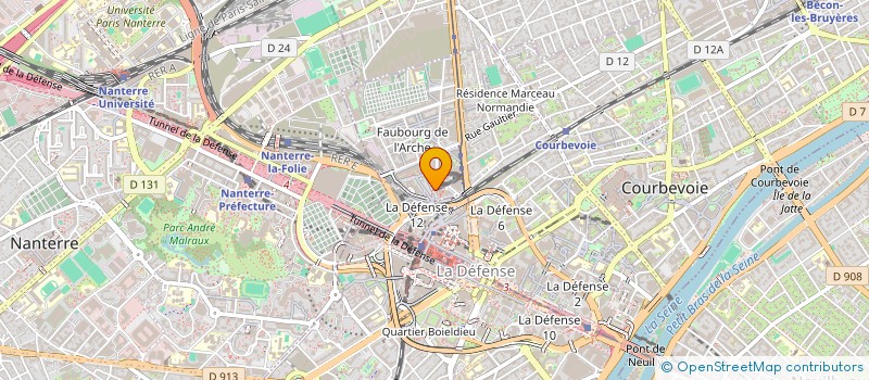 localisation de l'entreprise SEDIVER  COURBEVOIE