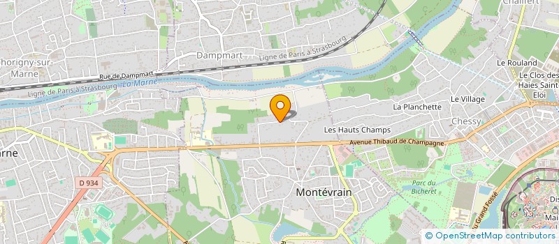 localisation de l'entreprise SEDREP 1 à MONTEVRAIN