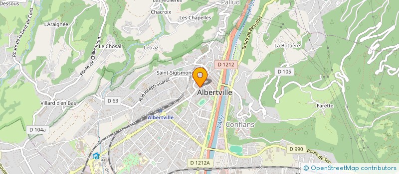 localisation de l'entreprise SEDUC'TIFS  ALBERTVILLE