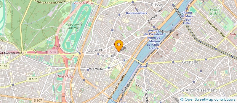 localisation de l'entreprise SEDY AUTEUIL  PARIS