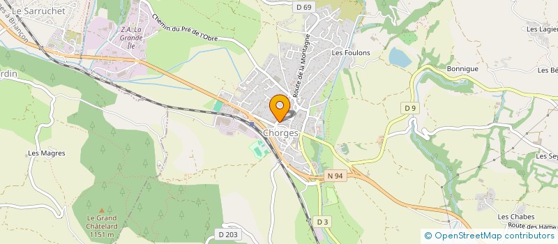 localisation de l'entreprise SEE BONNEFONT à CHORGES