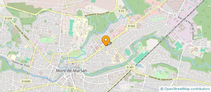 localisation de l'entreprise SEE FOURNIL JL AQUITAINE ANIMALIA  MONT-DE-MARSAN