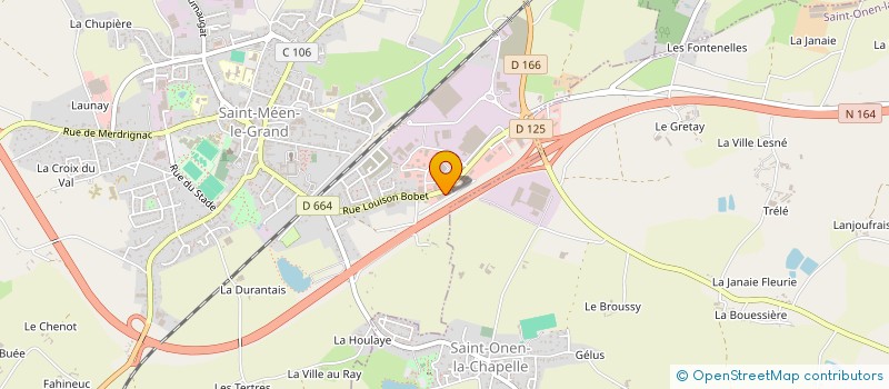 localisation de l'entreprise SEE GARAGE LEFEUVRE  SAINT-MEEN-LE-GRAND