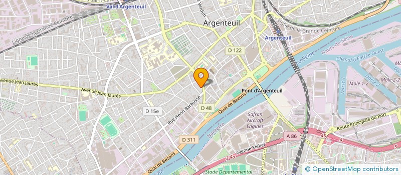 localisation de l'entreprise SEE'L  ARGENTEUIL