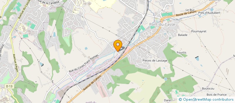 localisation de l'entreprise SEE PEYRE  PONT-DU-CASSE