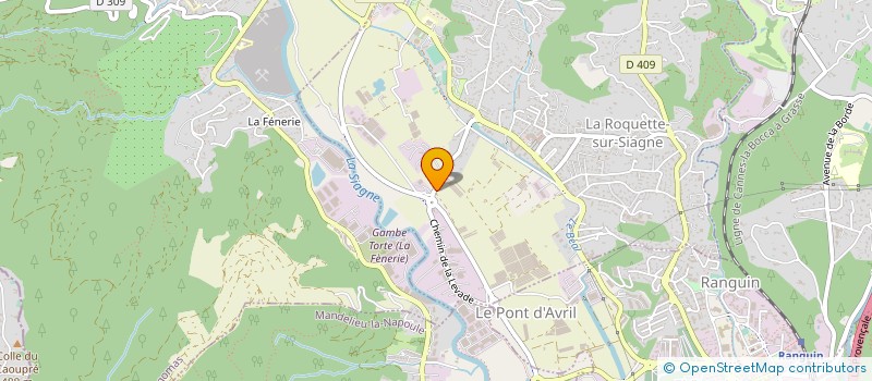 localisation de l'entreprise SEE VITIRITTI SOC EXPL ETS VITIRITTI à LA ROQUETTE-SUR-SIAGNE