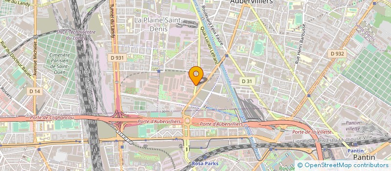 localisation de l'entreprise SEE YOU à AUBERVILLIERS