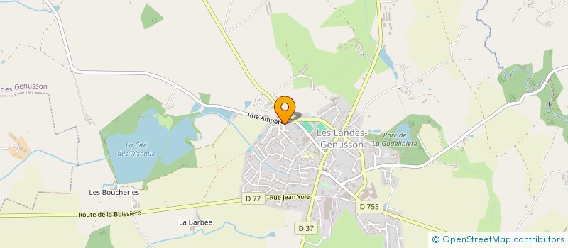 localisation de l'entreprise SEEA GEST  LES LANDES-GENUSSON