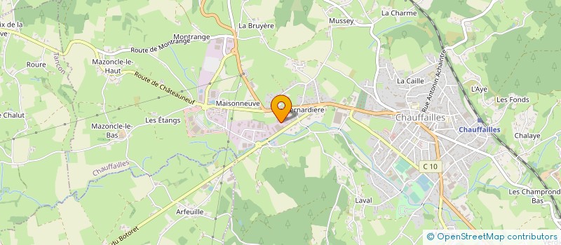localisation de l'entreprise SEEB ALLIANCE à CHAUFFAILLES