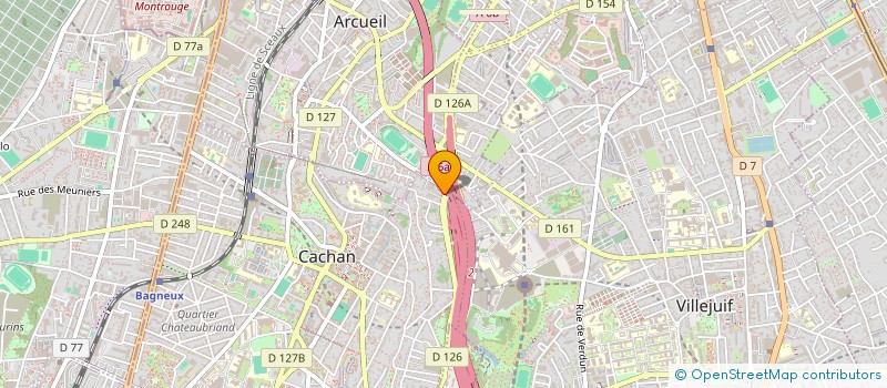 localisation de l'entreprise SEEBAT à CACHAN