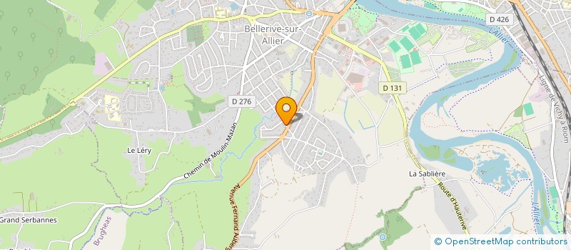 localisation de l'entreprise SEEBH SOC EXPL ETS BAFOIL HUBE à BELLERIVE-SUR-ALLIER